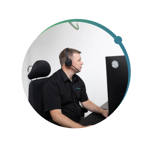 Conquest Wildman team working, helping with IT support