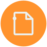 Document icon Blue and orange