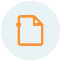 Document icon Orange and blue