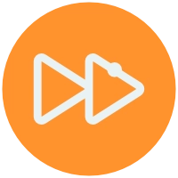 Fast forward blue orange